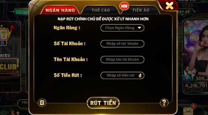 Hướng dẫn rút tiền tại cổng game Hit Club