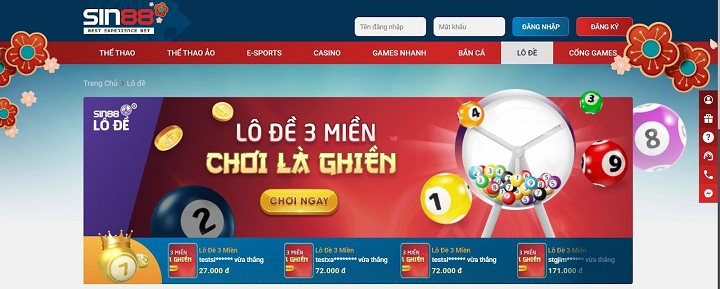 Cách cá cược lô đề online trúng phóc tại nhà cái Sin88