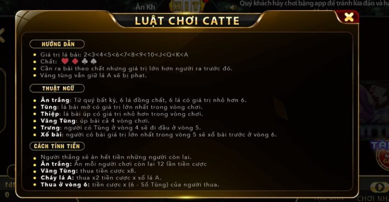 Mẹo chơi bài Catte cực hay cho tân thủ mới tham gia