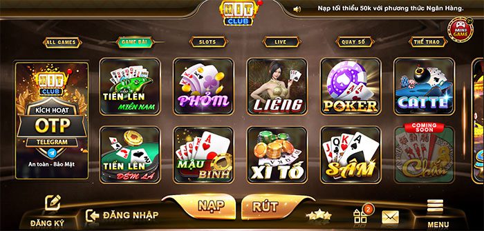 Game bài Xì dách Hit Club tuyệt vời không thể bàn cãi