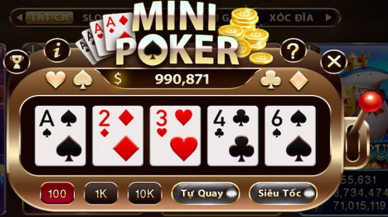 Trải nghiệm game Mini Poker hot nhất tại nhà cái Hit Club