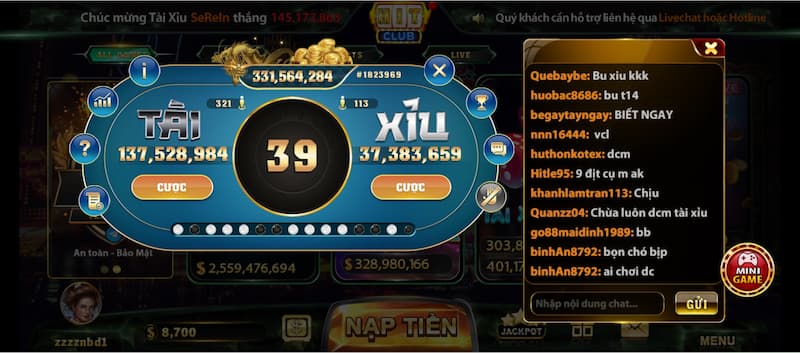 Hướng dẫn chơi game Tài xỉu nổ hũ Hit Club rút tiền thật