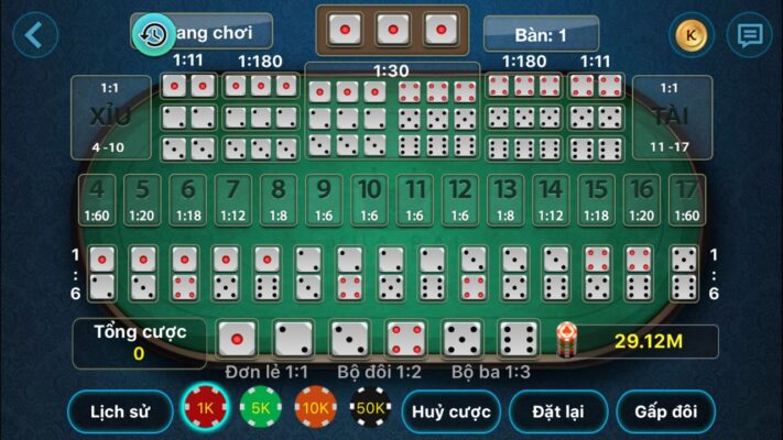 cược tài xỉu online theo phương pháp gấp thếp